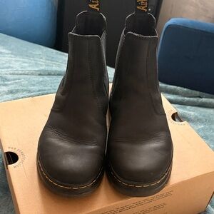 Black Leather Chelsea Boots